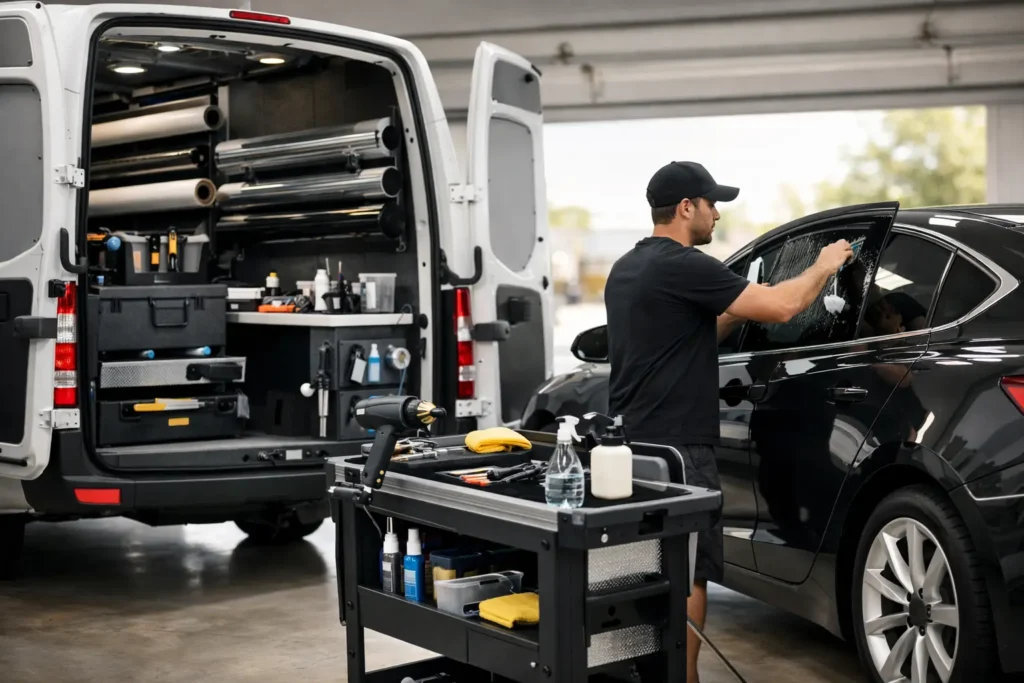 Garage Ready Mobile Tint Setup Explained