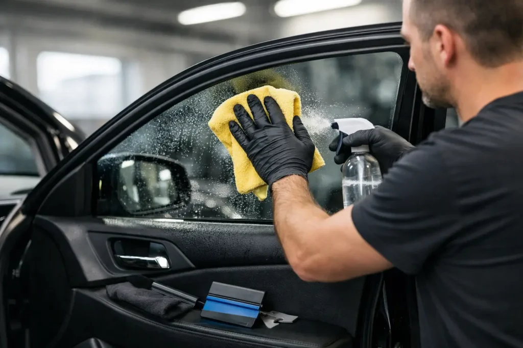How to Prep Car Windows for Clean Tint