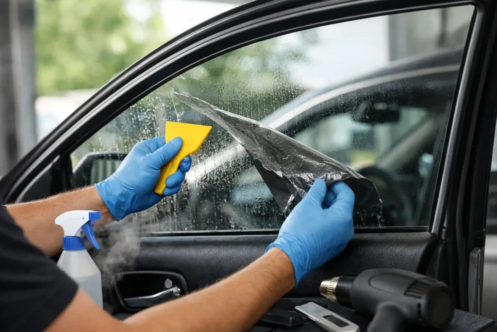 How to Remove Old Window Tint Safely