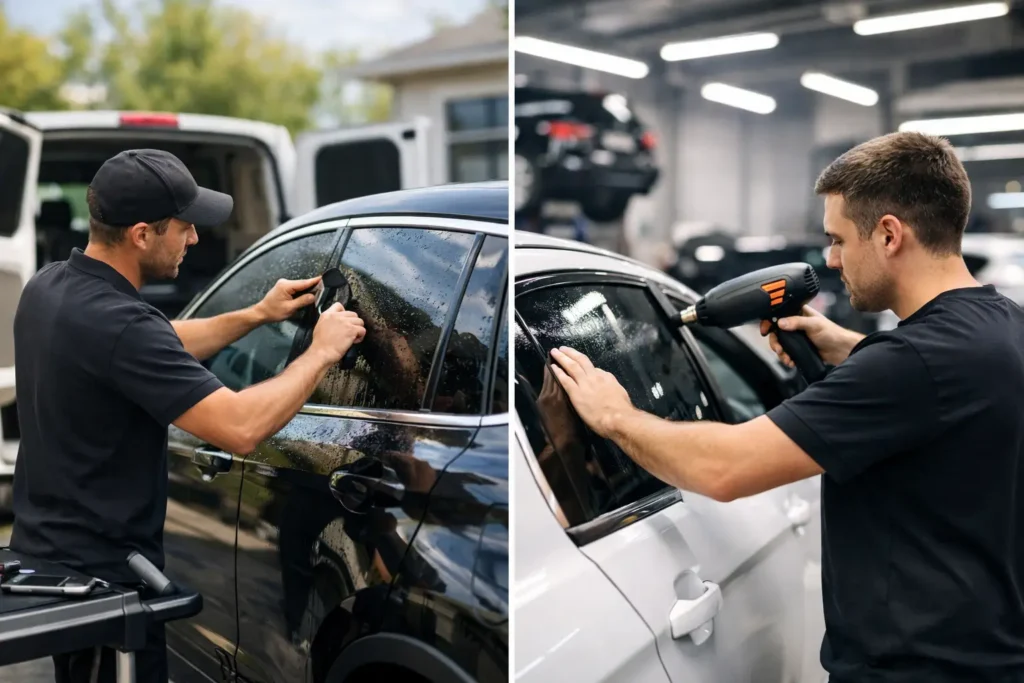 Mobile Tinting vs Shop Service for Your Car