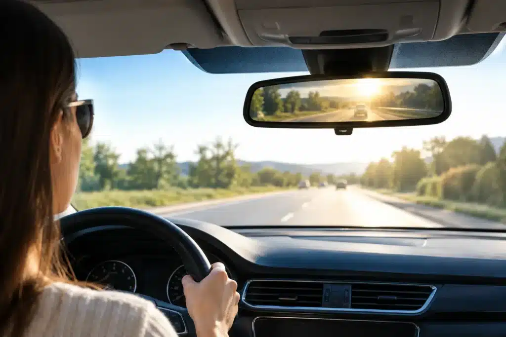 How to Reduce Rear Window Glare While Driving