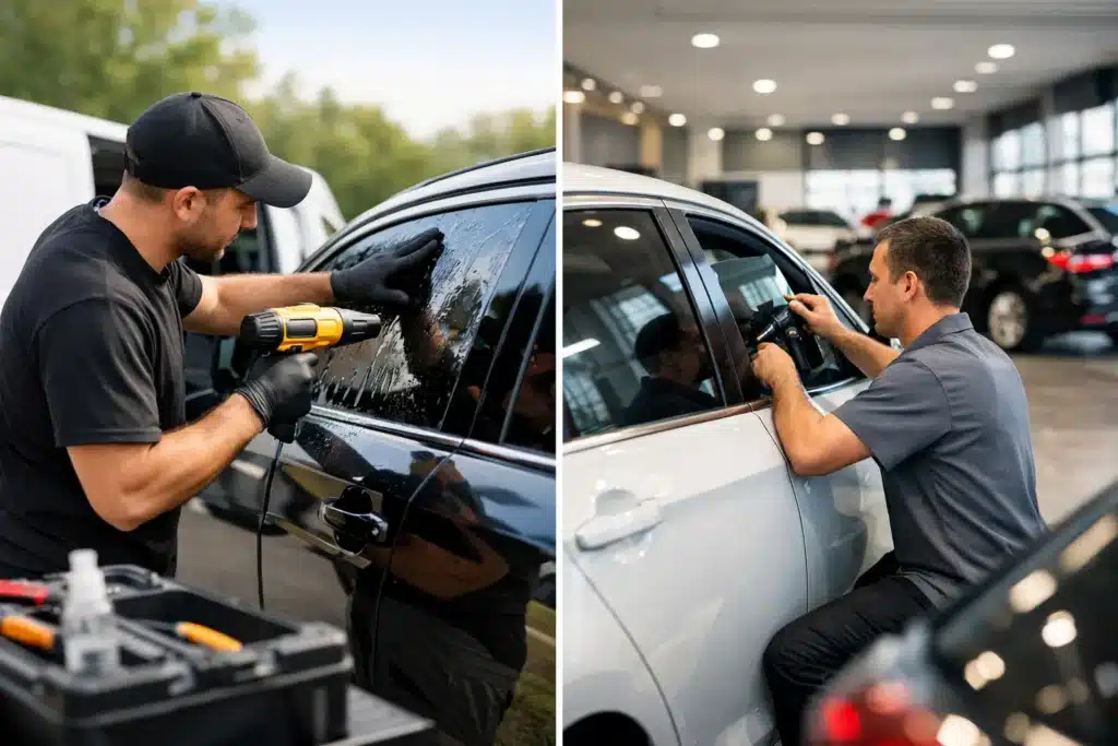 Mobile Versus Dealership Tinting Compared