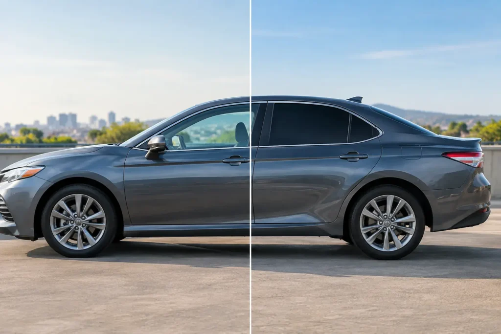 What a Sedan Tint Transformation Changes