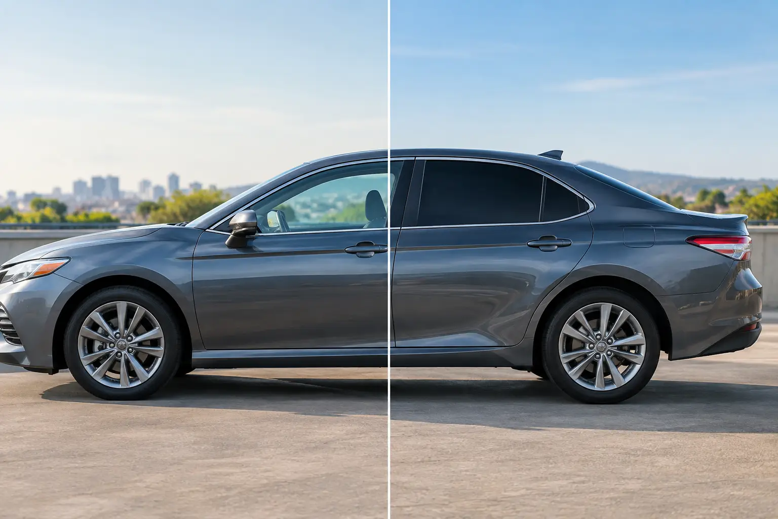 What a Sedan Tint Transformation Changes